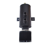 Aluminum 10AN Oil Catch Can Reservoir Tank W/ Breather Filter Baffled Labwork Lab Work Auto