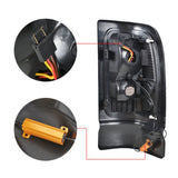 Black+Chrome Housing LED Tail Light For 94-01 Dodge Ram Truck 1500 2500 3500 Lab Work Auto