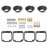 4 Carburetor repair kit with diaphragm Vacuum For YAMAHA XJ550 MAXIM 1981-1983