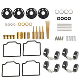 4 x Carburetor Rebuild Repair Kit & Float For CB750 CB 750 K4 69-76