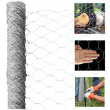 Galvanized Poultry Wire Netting 2" Hexagonal Mesh Wire Fence fit for Family Craft Projects Chicken Netting Garden Fencing Backyard Fencing (2ft x 150ft)