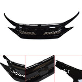 Labwork For 16-18 Honda Civic FK8 Type-R ABS Front Bumper Grille Hood Mesh Grill Guards
