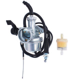 Carburetor For Honda CRF70 XR70 CRF70F XR70R 1998-2003 W/ Throttle Cable