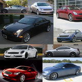 For 2003-07 Infiniti G35 Coupe Carbon Fiber Jdm Direct Add-on Mirror Cover Cap Lab Work Auto