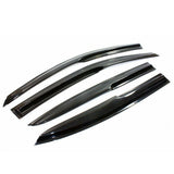 For 2008-2012 Honda Accord 4Door Sedan 3D Wavy Window Visor Gear 4pcs Lab Work Auto