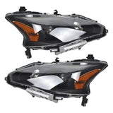 For 2013-2015 Altima 4-Door Sedan Black Housing Headlights Driver&Passenger Side Lab Work Auto