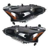 For 2013-2015 Altima 4-Door Sedan Black Housing Headlights Driver&Passenger Side Lab Work Auto