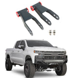 For 2019-2021 Chevy Silverado 1500 Truck 2" Rear Drop Shackles Kit - Lab Work Auto