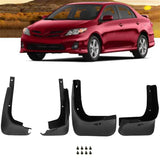 Front Rear Mud Flaps Splash Guards For 2009-2013 Toyota Corolla MudGuards Lab Work Auto