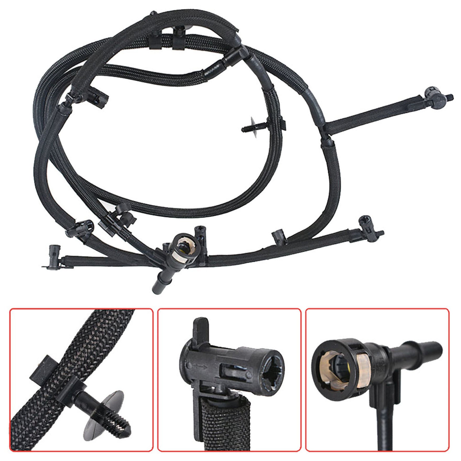 Fuel Injector Return Line Kit For 11-16 Ford F-250 F-350 F-450 F7-550 Super Duty Lab Work Auto