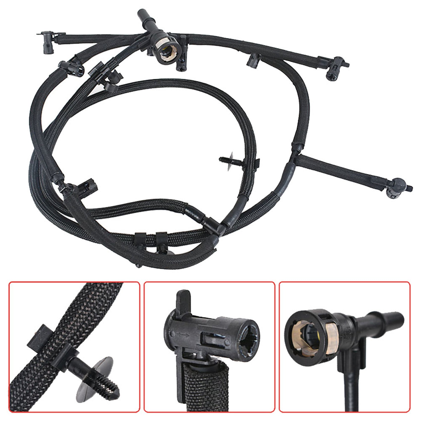 Fuel Injector Return Line Kit For 11-16 Ford F-250 F-350 F-450 F7-550 Super Duty Lab Work Auto