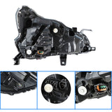 Headlight Assembly For 2019-20 Nissan Altima LED Driver Left Side Chrome Housing Lab Work Auto
