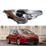 Headlight For 2020-2021 Toyota corolla L | LE LED Passenger Projector Lab Work Auto