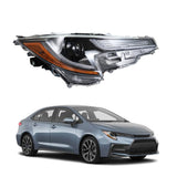 Headlight For 2020-2021 Toyota corolla L | LE LED Passenger Projector Lab Work Auto