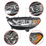 Headlight Light Lamp For Ford Fusion 2013 2014-2016 Driver Left Side Halogen Lab Work Auto