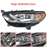 Headlight Light Lamp For Ford Fusion 2013 2014-2016 Driver Left Side Halogen Lab Work Auto