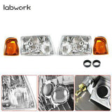 Headlights + Corner Turn Signal Lights Fit For 01-11 Ford Ranger Chrome Housing Lab Work Auto
