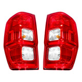 Driver and Passenger Side Outer Tail Light Brake Lamp Replacement for Ranger 2019-2022 Red Lens Chrome Housing KB3Z13405F KB3Z13404F