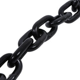 Labwork 7100LBS G80 Steel 3/8In X 10Ft Transport Strap Chain Black and Red
