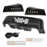 Replacement for F-150 2009-2014 Front Bumper Cover w/Lights Black Replacement for 1KPFD1205026
