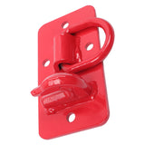 2PCS Tractor Bucket Hooks with Tie Down Ring Bolt-On Grab Hook with Back Plates Replacement for Trailer RV UTV Truck Grade 70 Forged Steel Max 15000 lbs Red