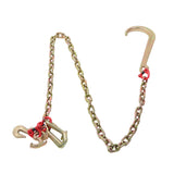 Labwork 2PCS 5/16" x6ft G80 Chain with J Hook for Towing