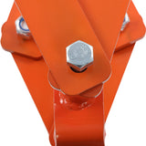 32 inch Orange Steel Log Grapple Hook with 4 Claws