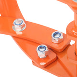 4 Claws Orange Steel Log Grapple Hook 28 inch Replacement for Trucks Tractors Forklifts