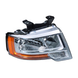 Headlight Assembly w/o Projector Replacement for Expedition 2015-2017 Housing Chrome Lamp Set Passenger Side RH 1PC FL1Z13008G FO2503346