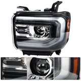 Headlights Assembly Replacement for Sierra 1500 2016-2018 Projector Headlight Headlamp Driver Side GM2502459