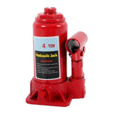 labwork 4 Ton Welded Hydraulic Car Bottle Jack for Auto Repair and House Lift Red