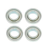 2-Pack 14.5" Flat-Free Wheelbarrow Tires with 3/4" Bearings & Spacers Solid Foam Garden Cart Wheels 4.80/4.00-8
