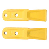2Pcs Universal Bucket Teeth Replacement for Compact Diggers Weighing Less Than 3 Tons with Bolts and Nuts