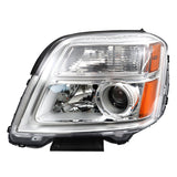Driver Side Headlights Assembly Halogen Replacement for Terrain 2010-2015 Housing Chrome Lamp LH 1PC GM2502350