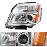 Driver Side Headlights Assembly Halogen Replacement for Terrain 2010-2015 Housing Chrome Lamp LH 1PC GM2502350