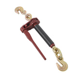 Labwork 4 PCS Red Steel Folding Ratcheting Chain 5/16in-3/8in with G70 Hook
