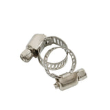 50pcs 3/8"-1/2"Adjustable Stainless Steel Drive Hose Clamps Fuel Line Worm Clip