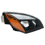 A6601405003 Passenger Side Headlight Replacement for Cascadia 2018-2023 Black Outer Shell (Right)