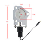 labwork Electric 3" Exhaust DownPipe Cutout Valve Motor Remote Control Kit Male