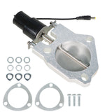 labwork Electric 3" Exhaust DownPipe Cutout Valve Motor Remote Control Kit Male