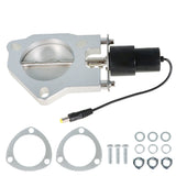 labwork Electric 3" Exhaust DownPipe Cutout Valve Motor Remote Control Kit Male