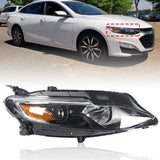 Labwork For 2019-20 Chevrolet Malibu Headlight Halogen Type Headlamp Right Side Lab Work Auto