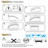 Labwork For Chevrolet Silverado1500 Extended Cab 2007-2013 Window Visor 4Pcs Lab Work Auto