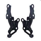 Labwork Hood Hinge Set For 03-08 Toyota Corolla Matrix TO1236139 TO1236140 Black Lab Work Auto