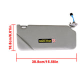 Labwork Left Driver Side Sun Visor For Honda Accord 2008 2009 2010 2011 2012 Lab Work Auto