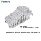 Labwork Oil Pan Sump for Chevrolet GMC Workhorse Express 1500/2500 V6 4.3L Lab Work Auto