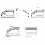 Labwork Window Visor For 06-12 Lexus IS250 IS350 ISF Sedan Rain Guard Deflector Lab Work Auto