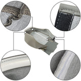 Labwork for 2003-2014 Chevy ExpressVan Driver Bottom Cloth Cover Pewter Gray Lab Work Auto