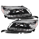 NEW Halogen Projector Headlights Assembly For 2013 2014 2015 Chevy Malibu Black