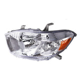 Pair Amber Corner Projector Headlight Head Lamps For 2008-2010 Toyota Highlander Lab Work Auto